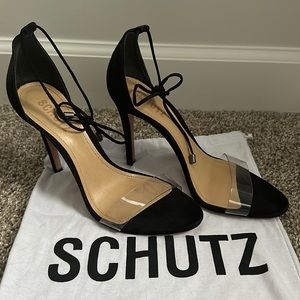SCHUTZ size 8 black heels